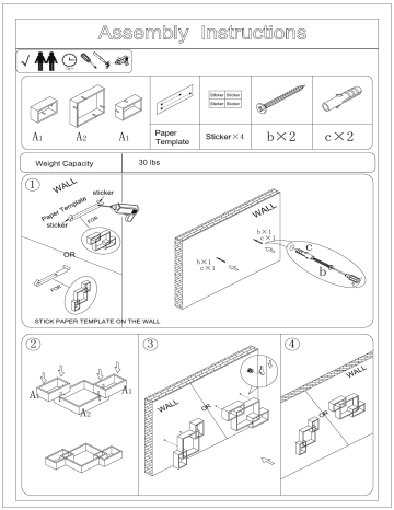 DANYA B YU008BK, YU008W, YU008 Installation guide DANYA B YU008BK, YU008W, YU008 Installation guide