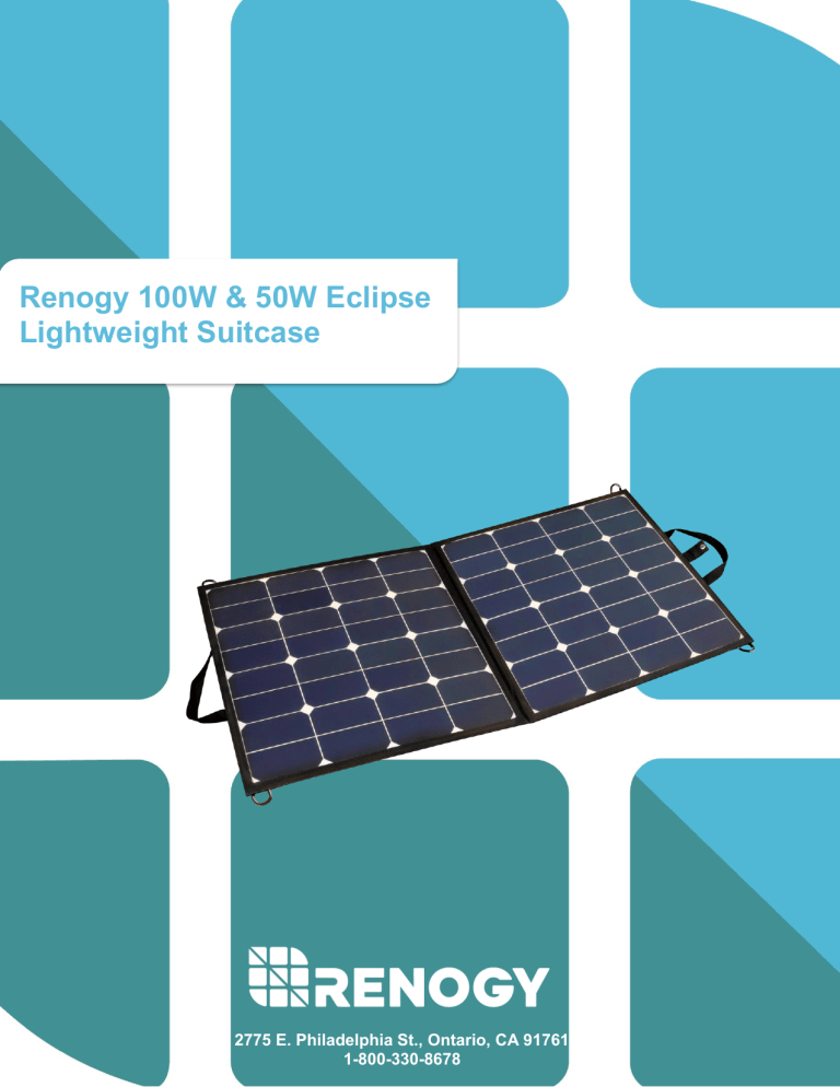 Renogy STCSLW-50MB-NC User manual Renogy STCSLW-50MB-NC User manual