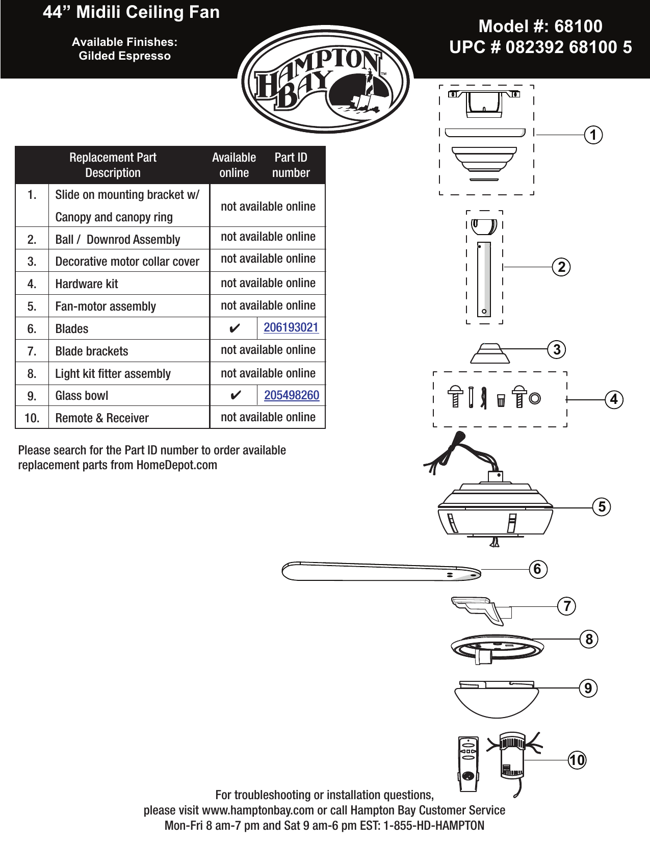 How To Install Hampton Bay Midili Ceiling Fan Shelly Lighting