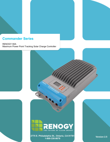 Renogy RNG-CTRL-CMD60 User manual Renogy RNG-CTRL-CMD60 User manual