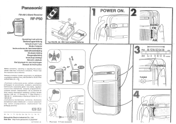 Panasonic RF-P50EG-S, RF-P50EG9-S Silver User manual Panasonic RF-P50EG-S, RF-P50EG9-S Silver User manual