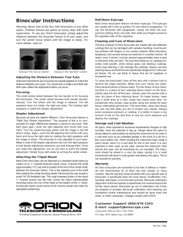 Orion 9350 User guide Orion 9350 User guide