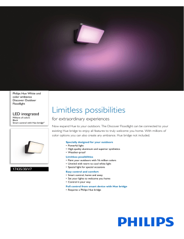 Philips Hue 1743530V7 User manual Philips Hue 1743530V7 User manual