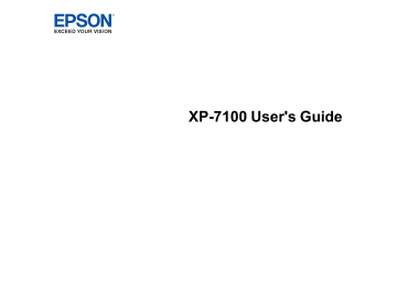 Epson XP-7100 Inkjet Printer User's Guide | Manualzz