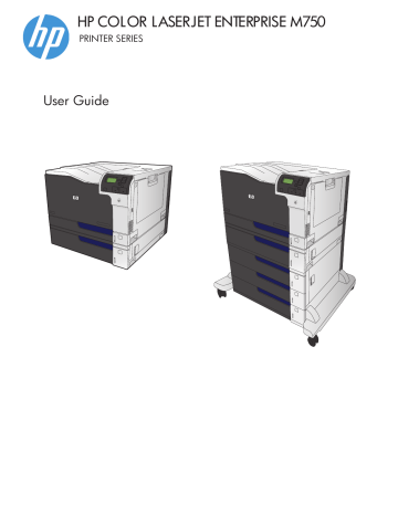 HP Color LaserJet Enterprise M750 Printer series, D3L09A#BGJ User manual HP Color LaserJet Enterprise M750 Printer series, D3L09A#BGJ User manual