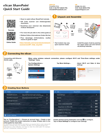 Plustek A250 sharepoint Scanner User Guide | Manualzz Plustek A250 sharepoint Scanner User Guide | Manualzz