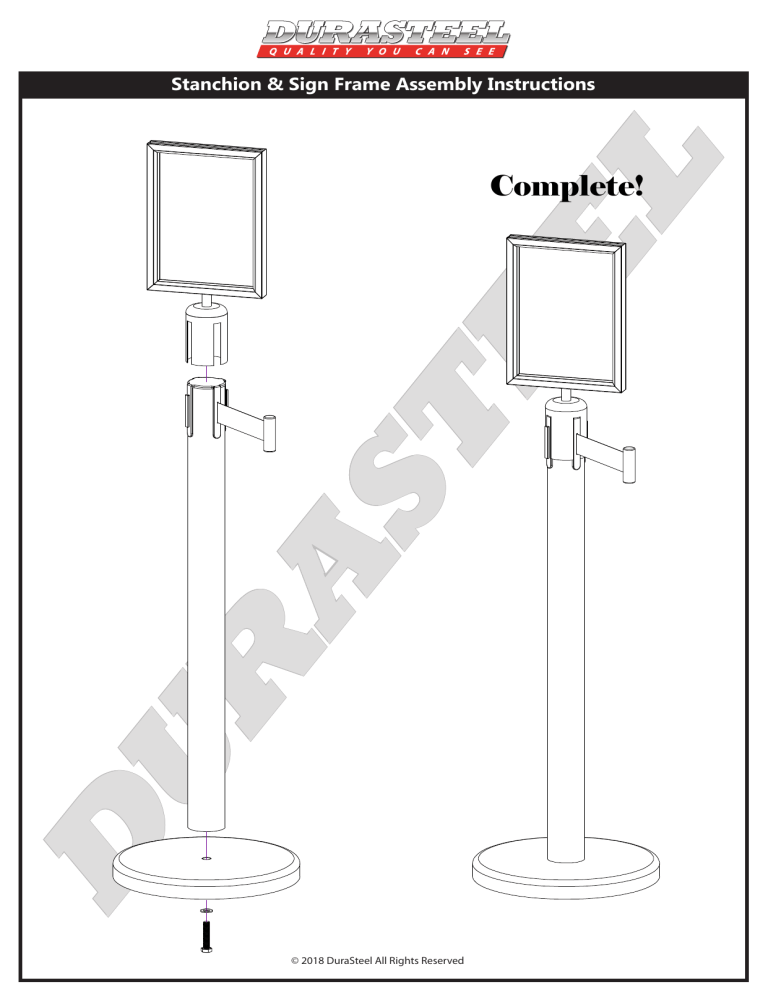 DuraSteel SCI-SR-B-6 Installation Manual DuraSteel SCI-SR-B-6 Installation Manual