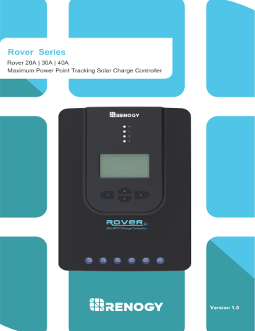 Renogy RNG-CTRL-RVR40 User manual Renogy RNG-CTRL-RVR40 User manual