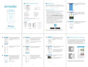 Zmodo Pivot Quick Guide | Manualzz Zmodo Pivot Quick Guide | Manualzz