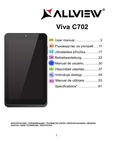 Allview Viva C702 Benutzerhandbuch | Manualzz Allview Viva C702 Benutzerhandbuch | Manualzz