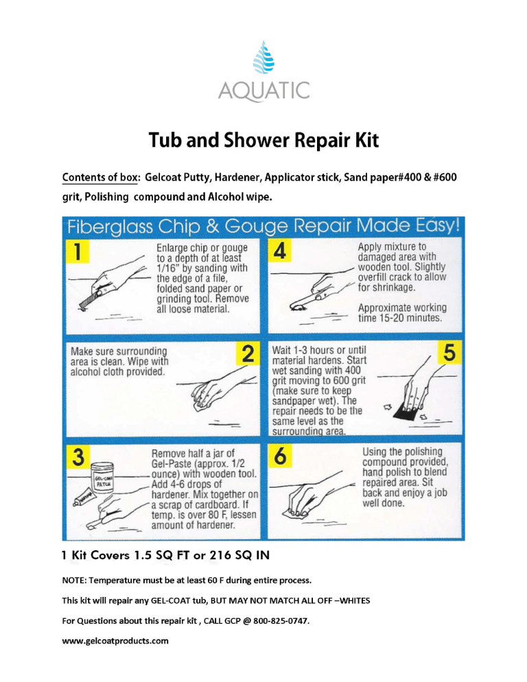 Aquatic 35RKWH Installation guide Aquatic 35RKWH Installation guide