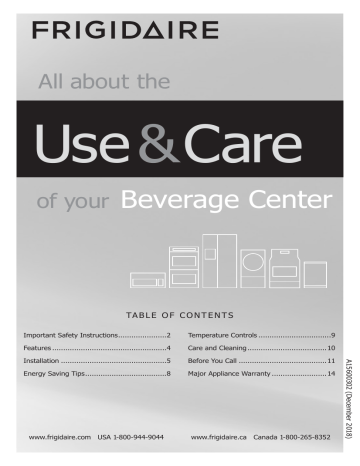 Frigidaire FGBC5334VS Owner's manual Frigidaire FGBC5334VS Owner's manual