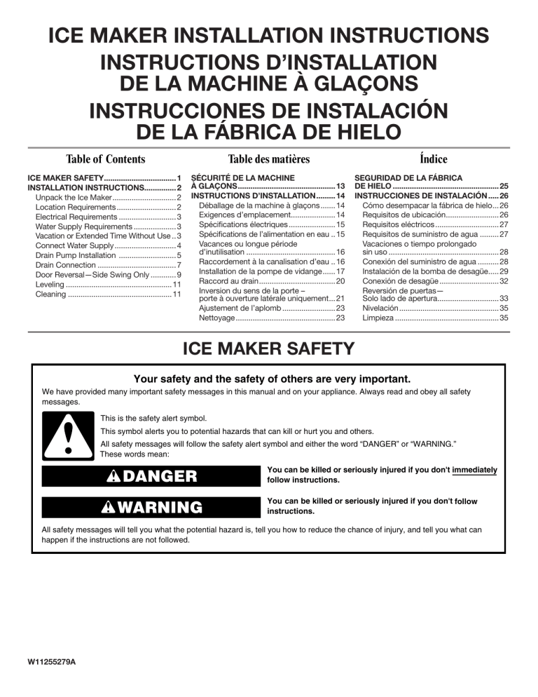 KitchenAid KUIO338HSS Installation guide KitchenAid KUIO338HSS Installation guide