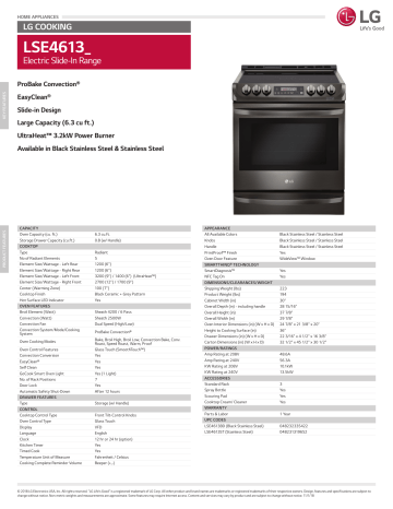 LG LSE4613ST User manual LG LSE4613ST User manual