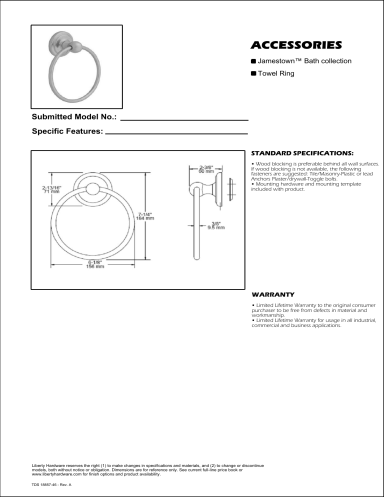 Franklin Brass 9016SN User manual Franklin Brass 9016SN User manual