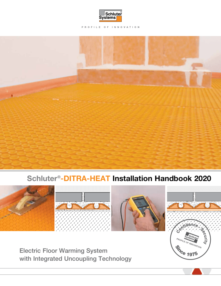 Schluter Systems DH5MA Installation guide Schluter Systems DH5MA Installation guide