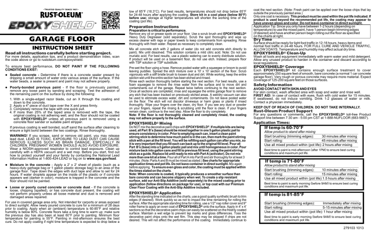 Rust-Oleum 317239 User guide Rust-Oleum 317239 User guide