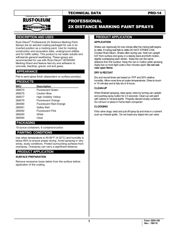 Rust-Oleum 266593, 266590SOS, 266579 Manual Rust-Oleum 266593, 266590SOS, 266579 Manual