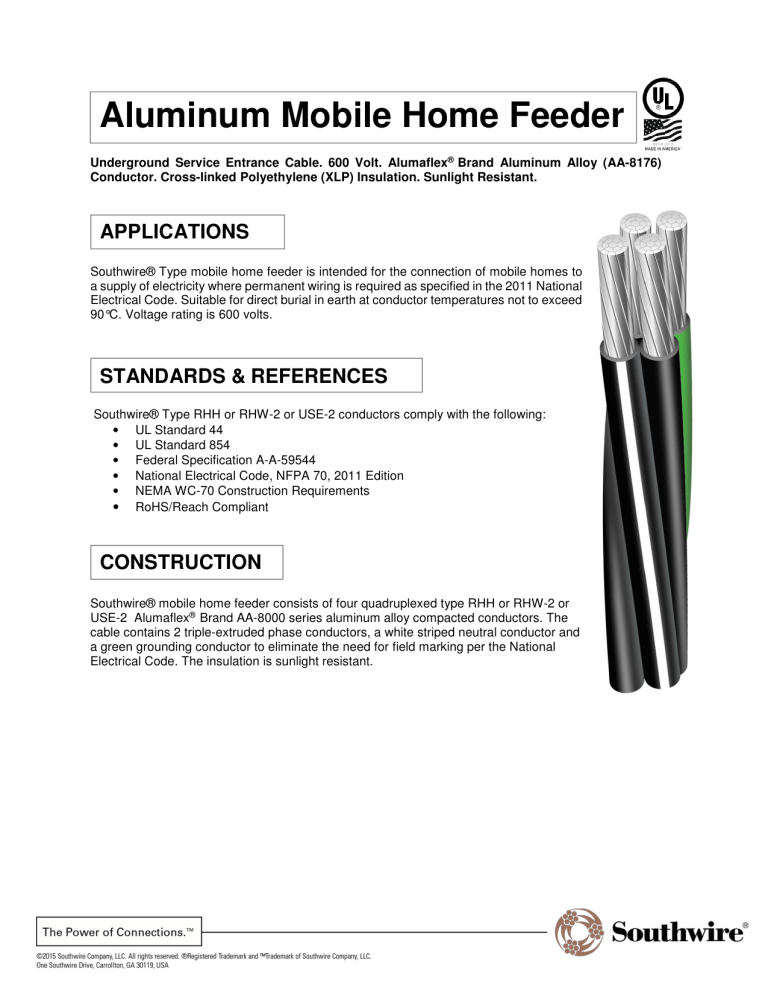 Southwire 30161401 Specification Southwire 30161401 Specification