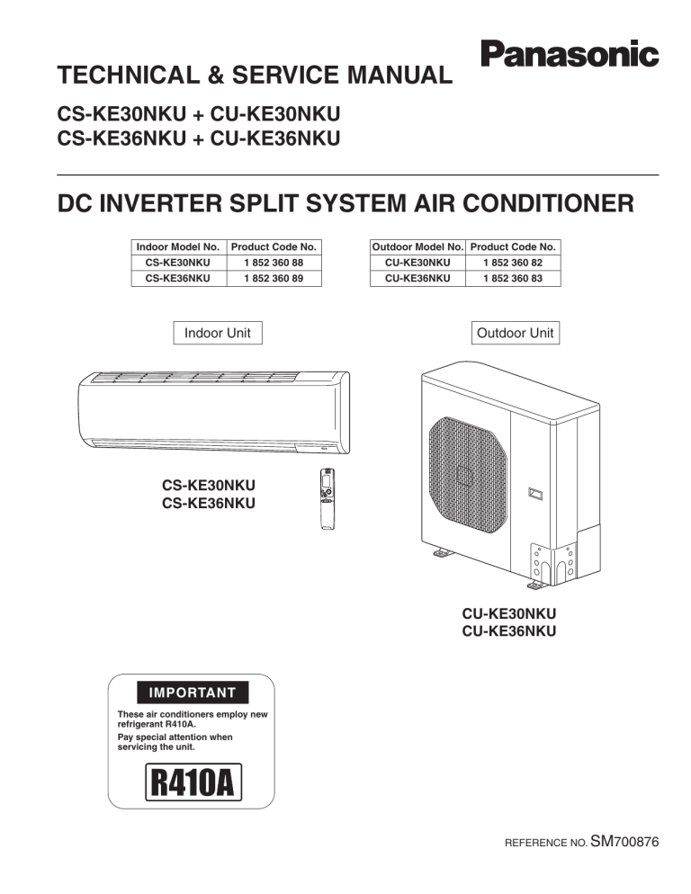 Panasonic CS-KE36NKU, CU-KE30NKU, CS-KE30NKU, KE30NKU User guide Panasonic CS-KE36NKU, CU-KE30NKU, CS-KE30NKU, KE30NKU User guide