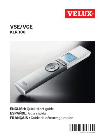 Velux KLR 100 US Installation guide Velux KLR 100 US Installation guide