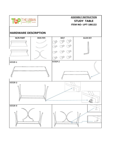 The Urban Port UPT-186122 Installation guide The Urban Port UPT-186122 Installation guide