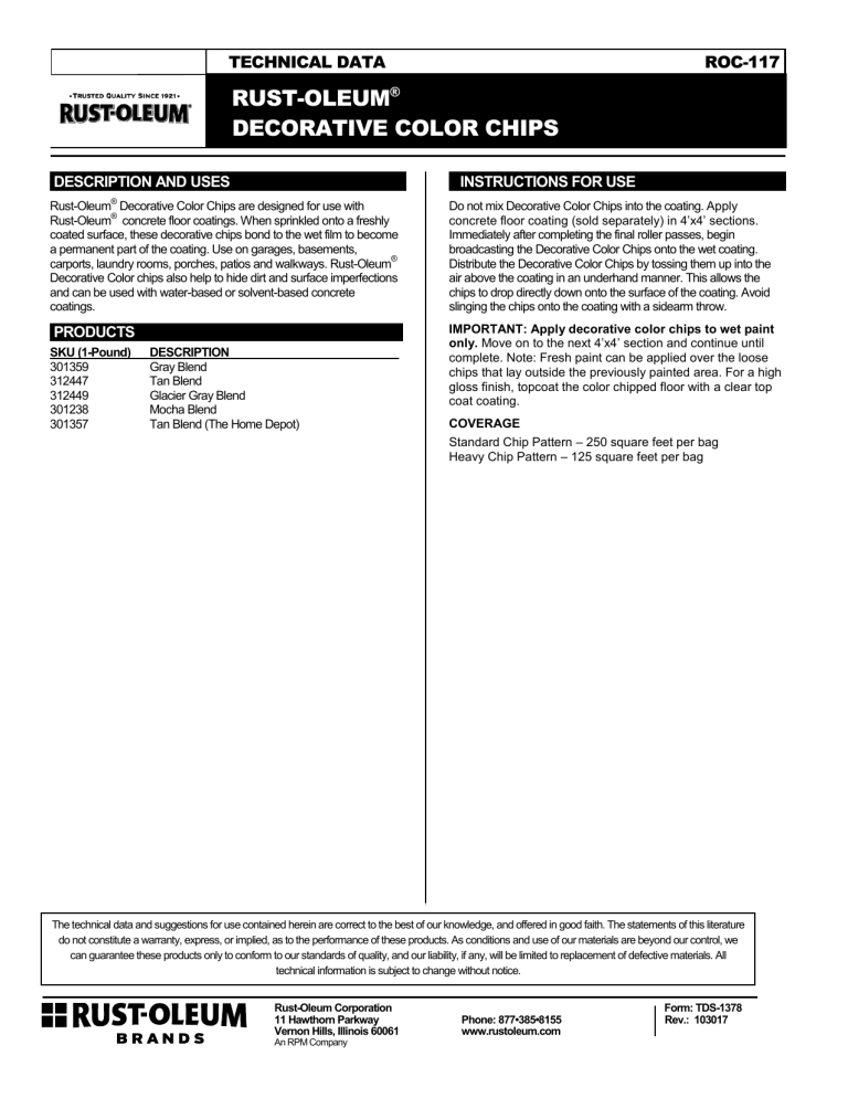 Rust-Oleum 301357, 358192, 301359, 301238, 337035, 337031 User manual Rust-Oleum 301357, 358192, 301359, 301238, 337035, 337031 User manual