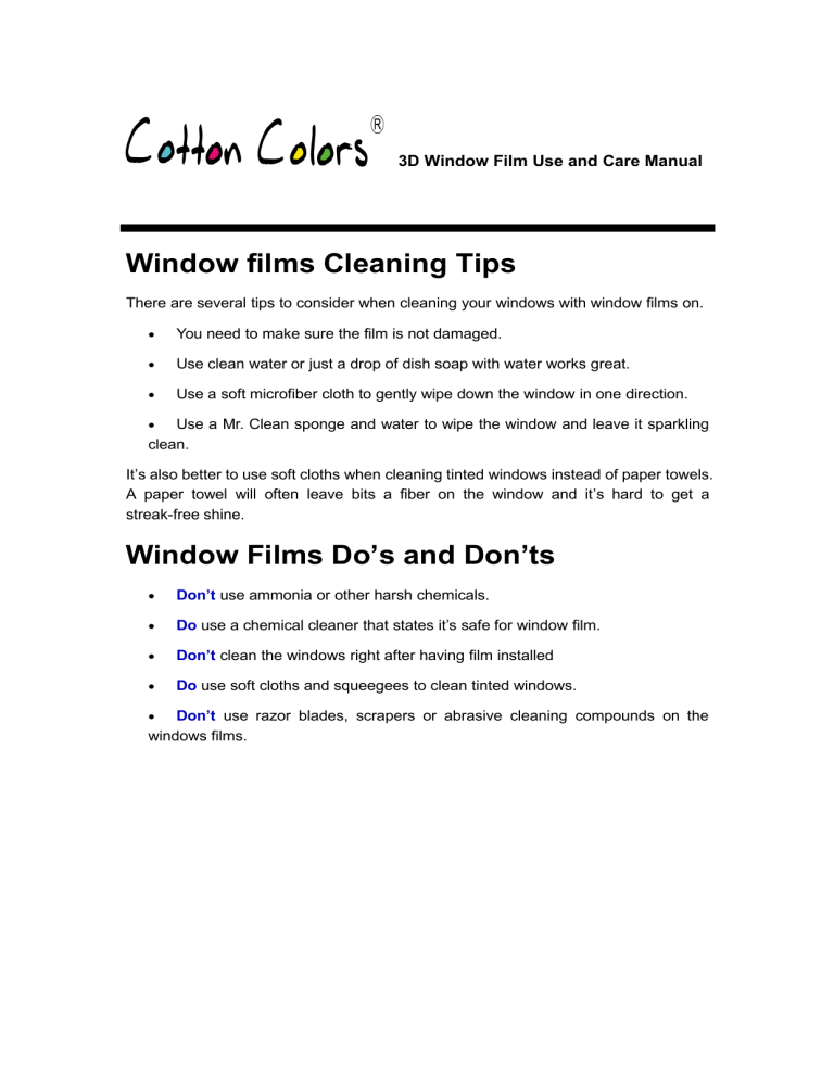 COTTON COLORS BLKM023BT, BLKM024, BLKM048, BLKM050, BLKM023(60) User manual COTTON COLORS BLKM023BT, BLKM024, BLKM048, BLKM050, BLKM023(60) User manual