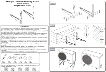 Mrcool Mb Steel Support Mounting Bracket For Ductless Mini Split