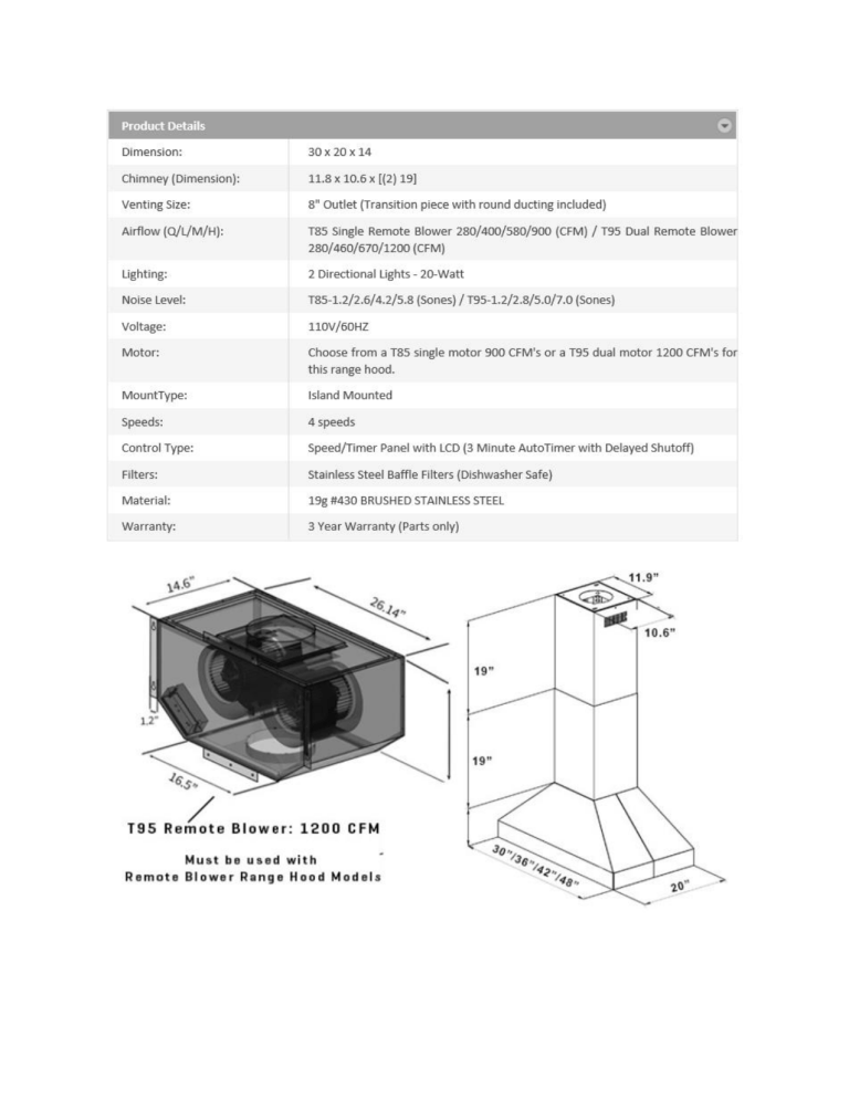 ZLINE Kitchen and Bath 597i-RS-30, 597i-RD-30 Specification ZLINE Kitchen and Bath 597i-RS-30, 597i-RD-30 Specification