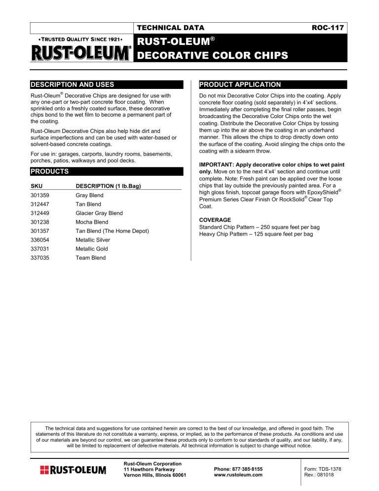 Rust-Oleum 301357 User manual Rust-Oleum 301357 User manual