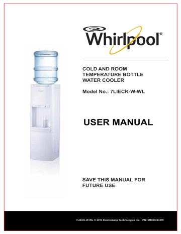 Whirlpool 217LIECK-W-WL Commercial Water Cooler Manual | Manualzz Whirlpool 217LIECK-W-WL Commercial Water Cooler Manual | Manualzz