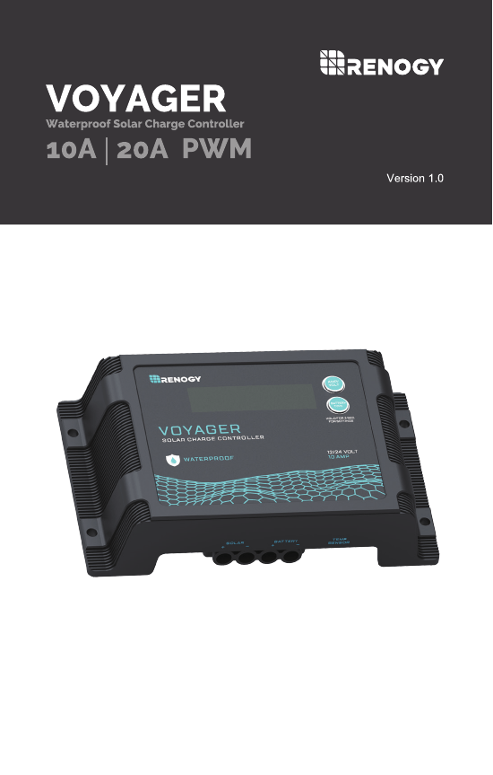 Renogy RCC20VOYP-G1 User manual Renogy RCC20VOYP-G1 User manual
