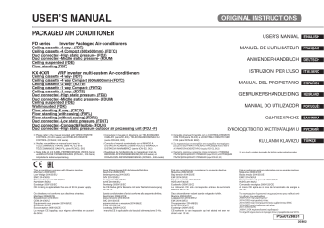 Mitsubishi Heavy Industries FDUM Manual de usuario | Manualzz
