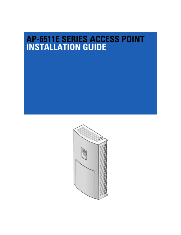 Zebra AP-6511E Installation Guide | Manualzz