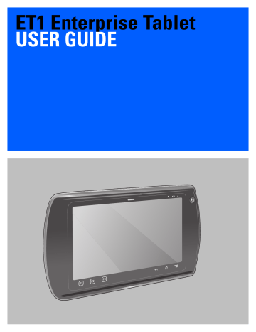 Applications. Zebra ET1 Enterprise, ET1 | Manualzz