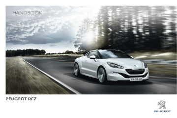 Peugeot RCZ 2014 Owner's Manual | Manualzz