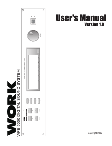Work-pro WPE 5000 Manual Work-pro WPE 5000 Manual