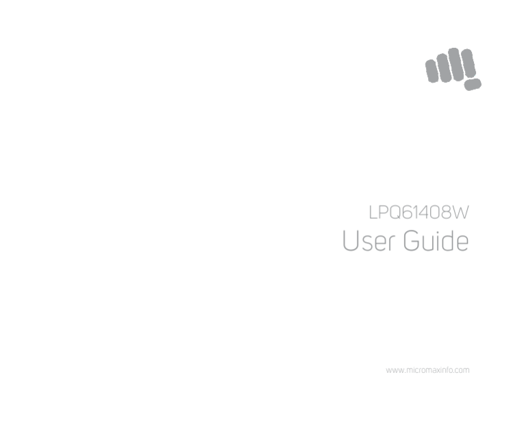 Micromax LPQ61408W Owner's manual Micromax LPQ61408W Owner's manual