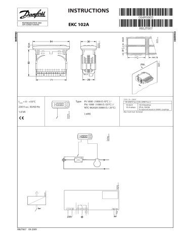 Danfoss EKC 102A Guía de instalación Manualzz