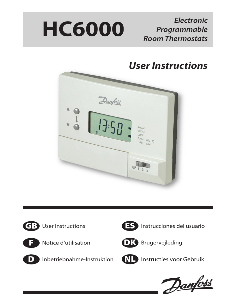 Danfoss HC6000 Series Installation guide Danfoss HC6000 Series Installation guide
