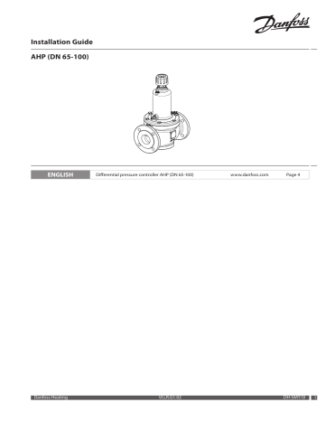 Danfoss AHP DN 65 100 Operating Guide Manualzz