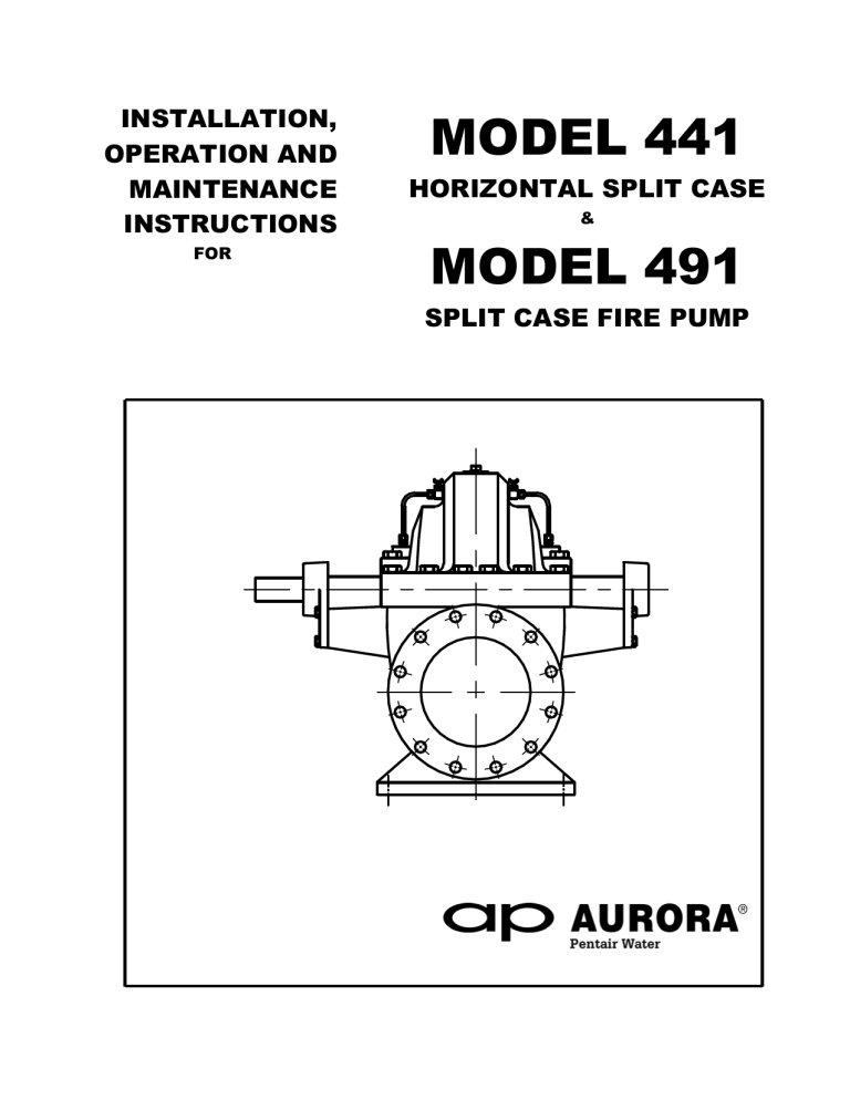 Aurora 441 & 491 Owner's manual Aurora 441 & 491 Owner's manual