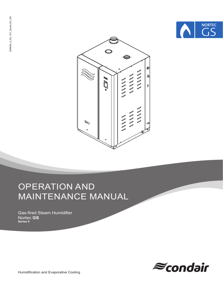 Condair 2596646-A Nortec GS Series Operating instructions Condair 2596646-A Nortec GS Series Operating instructions