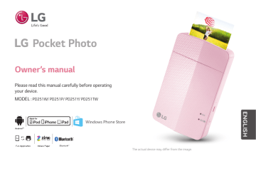 LG PD251W.DSGPLLK, PD251W.DCHNLLK Owner's manual LG PD251W.DSGPLLK, PD251W.DCHNLLK Owner's manual