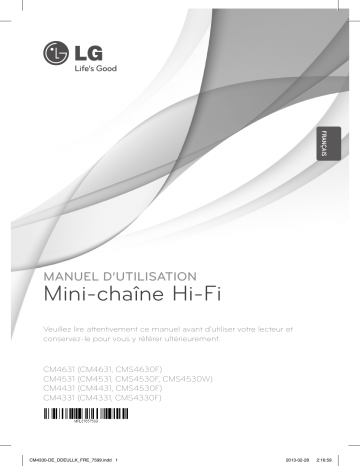 LG CM4331 Owner's manual LG CM4331 Owner's manual