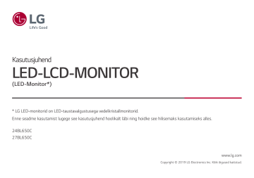 LG 27BL650C-B Kasutusjuhend | Manualzz LG 27BL650C-B Kasutusjuhend | Manualzz