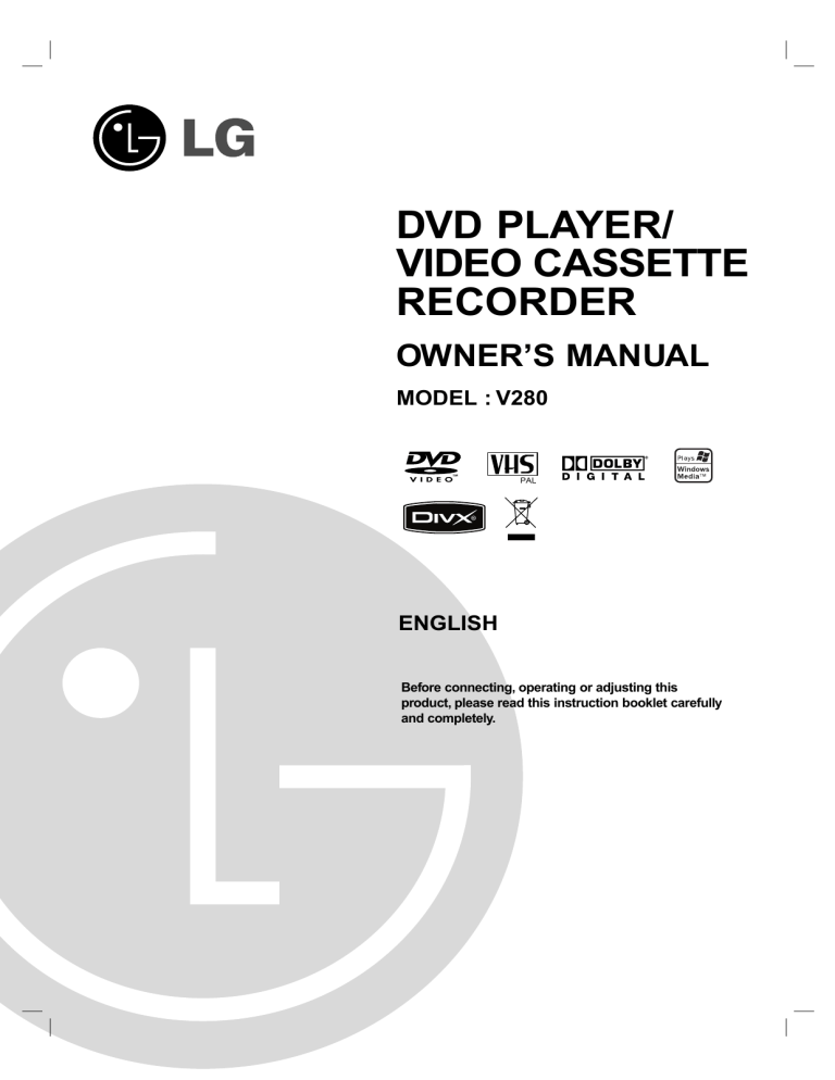 LG V280N-P2 Owner's manual LG V280N-P2 Owner's manual