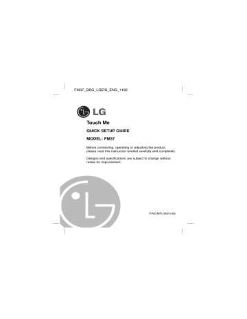 LG MF-FM37E4S Quick Setup Guide | Manualzz LG MF-FM37E4S Quick Setup Guide | Manualzz