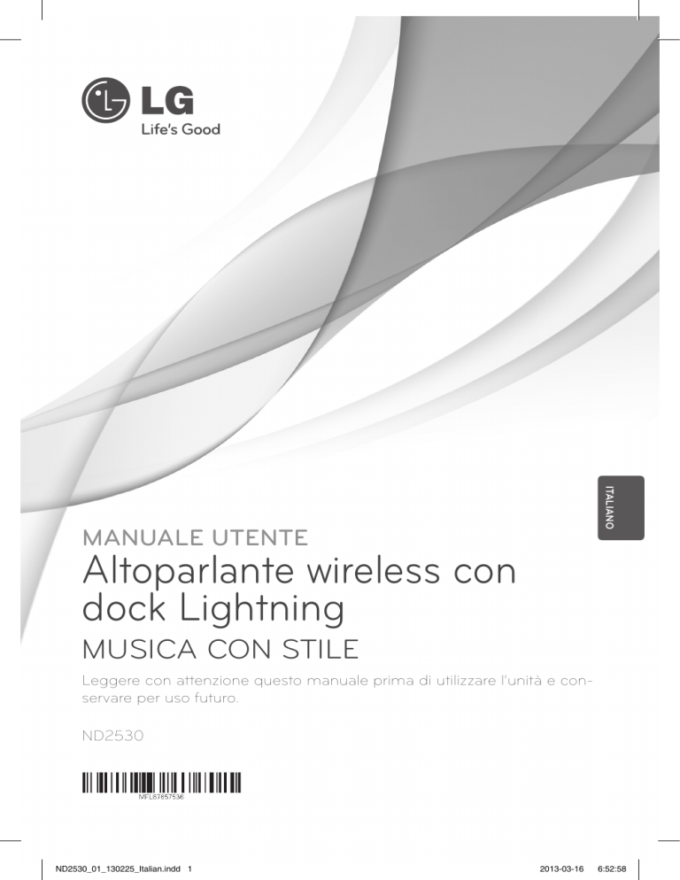 LG ND2530 Owner's manual LG ND2530 Owner's manual